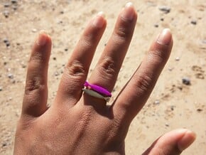 Fish Ring in Purple Processed Versatile Plastic: 6 / 51.5