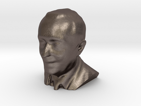Marcelo Rebelo de Sousa 3D Model in Polished Bronzed Silver Steel