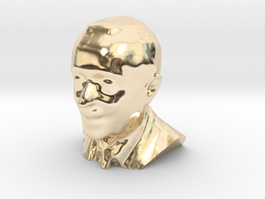 Marcelo Rebelo de Sousa 3D Model in 14K Yellow Gold