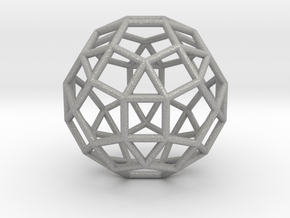 0275 Small Rhombicosidodecahedron E (a=1cm) #001 in Aluminum
