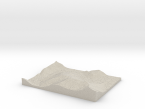 Model of Trace Creek in Natural Sandstone