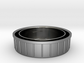 Topcon/Exakta Rear Lens Cap in Polished Silver