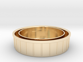 Topcon/Exakta Rear Lens Cap in 14k Gold Plated Brass