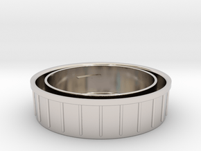 Topcon/Exakta Rear Lens Cap in Rhodium Plated Brass