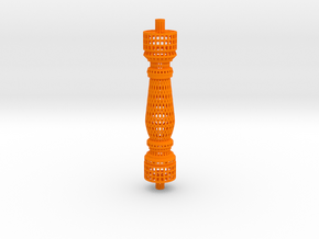 Baluster_Honeycomb in Orange Processed Versatile Plastic