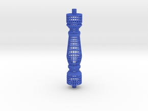 Baluster_wireframe in Blue Processed Versatile Plastic
