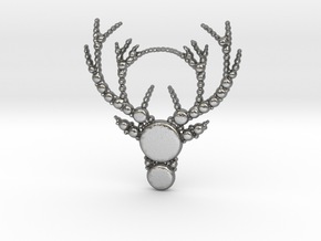 Reindeer Pattern in Natural Silver