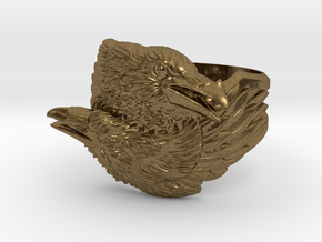Two Ravens Ring in Natural Bronze: 11.5 / 65.25