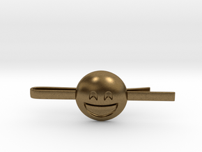 Smiling Eyes Tie Clip in Natural Bronze