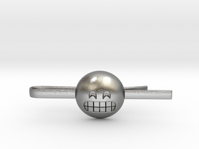 Grinning Tie Clip in Natural Silver