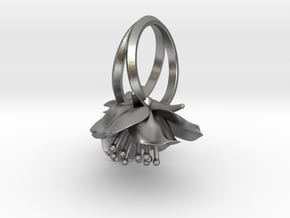 Double Cherry Blossom Ring in Natural Silver: 4.5 / 47.75