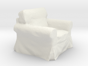 Armchair in White Natural Versatile Plastic