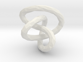 Infinite Knot - Lowpoly in White Natural Versatile Plastic