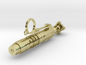 River Song Sonic Screwdriver Pendant in 18k Gold Plated Brass