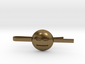 Expressionless Tie Clip in Natural Bronze