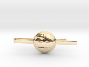 Expressionless Tie Clip in 14k Gold Plated Brass