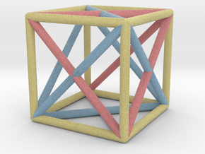 Hexahedron in Full Color Sandstone
