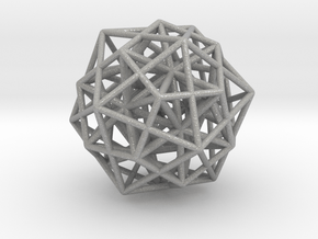 Icosa/Dodeca Combo w/nested Stellated Icosahedron  in Aluminum