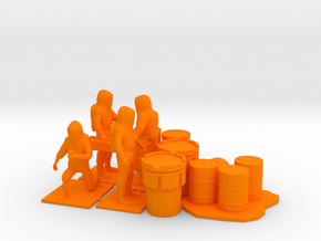 Hazmat Team 3, Multiple Scales in Orange Processed Versatile Plastic: 1:64