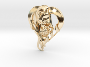 Beauty And Death in 14k Gold Plated Brass