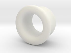 Basic earplug in White Natural Versatile Plastic