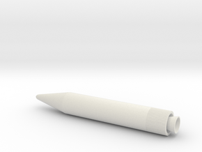1/200 Scale Jupiter Missile in White Natural Versatile Plastic