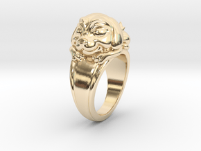 Dog Pet Ring - 17.35mm - US Size 7 in 14K Yellow Gold