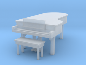 Large Grand And Bench in Smooth Fine Detail Plastic