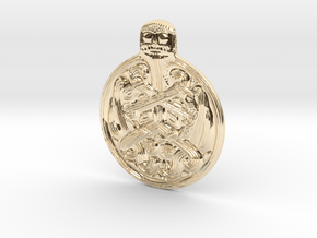 Odin Medallion in 14K Yellow Gold