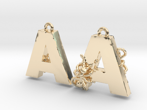 A Is For Ants in 14k Gold Plated Brass