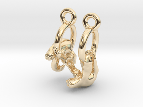 Sloth Earrings in 14K Yellow Gold