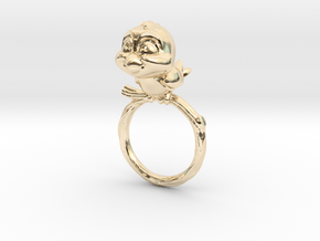 Bird Pet Ring - 17.35mm - US Size 7 in 14K Yellow Gold