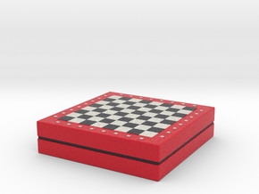 Chess board on storage box various scales in Full Color Sandstone: 1:48