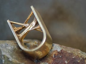 Synapse Ring in Polished Bronze: 8 / 56.75