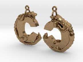 C Is For Crocodile in Natural Brass