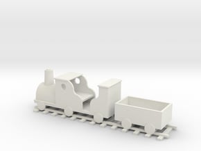 Train Planter - OO Scale in White Natural Versatile Plastic