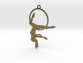 "Gazelle" Aerial hoop pose in Natural Bronze