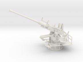 1/16 USN 40mm Single Bofors (Elevated) in White Natural Versatile Plastic