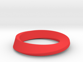 Mobius in Red Processed Versatile Plastic
