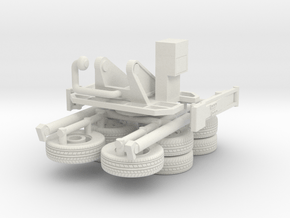 1/87 Seagrave MII Aerialscope Tower Ladder parts in White Natural Versatile Plastic