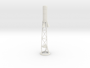 Mercury Capsule Tower for ST-20 tube scale-1/35 in White Natural Versatile Plastic