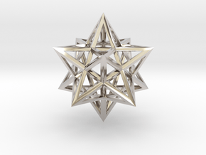 Stellated Dodecahedron 1.6" in Platinum