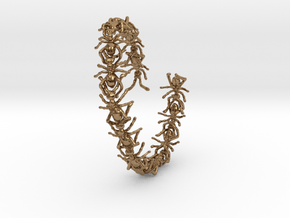 The Amazing Ant Bracelet in Natural Brass (Interlocking Parts)