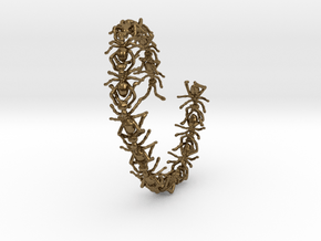 The Amazing Ant Bracelet in Natural Bronze (Interlocking Parts)