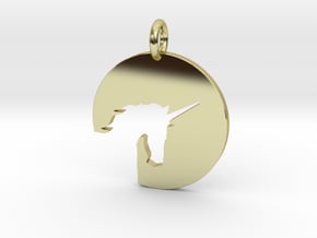 The Unicorn in 18k Gold Plated Brass
