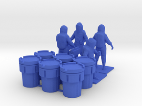 Hazmat Team 2, Multiple Scales in Blue Processed Versatile Plastic: 1:64