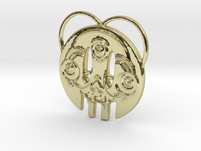 Creator Keychain in 18k Gold Plated Brass