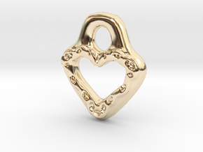 Lacey Heart in 14K Yellow Gold