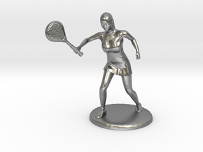 Tennis Girl in Natural Silver