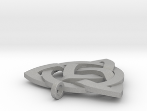 Medium Triquetra Pendant in Aluminum